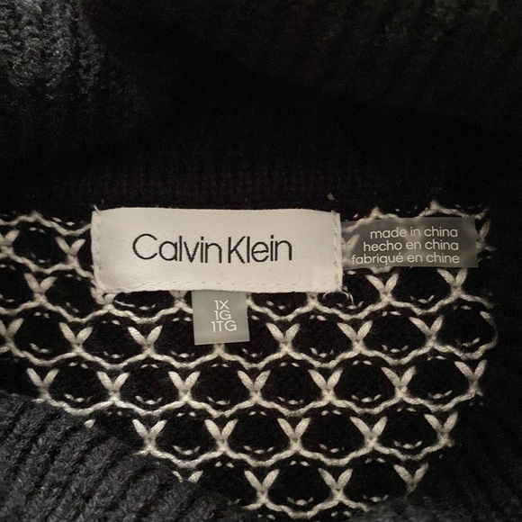 🆕 NWT Calvin Klein Cowl Neck Sweater Sz 1X - Picture 10 of 11